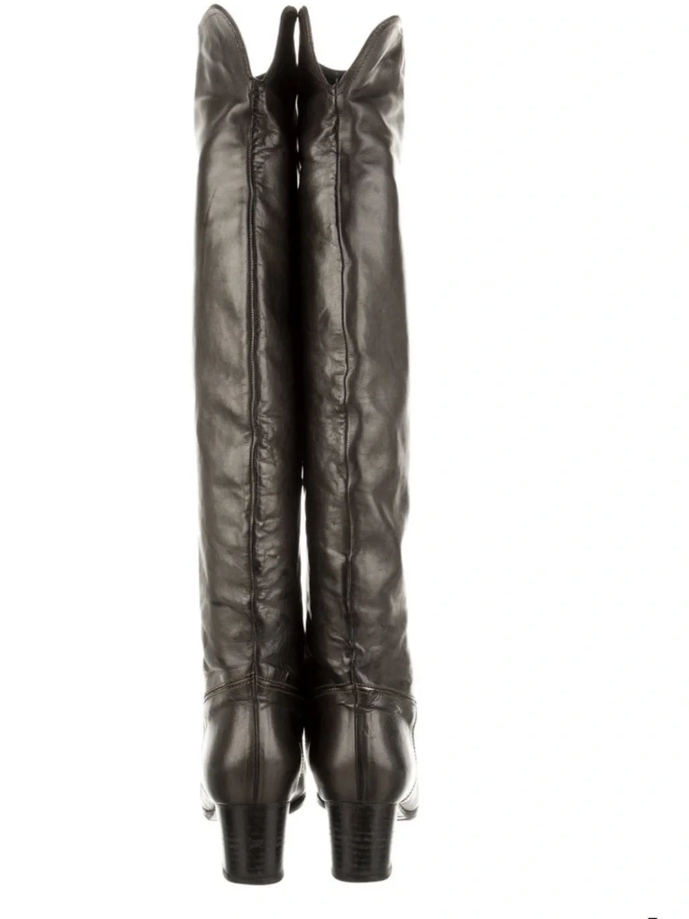 Barbara Bui Dark Brown Over-the-Knee Leather Boots